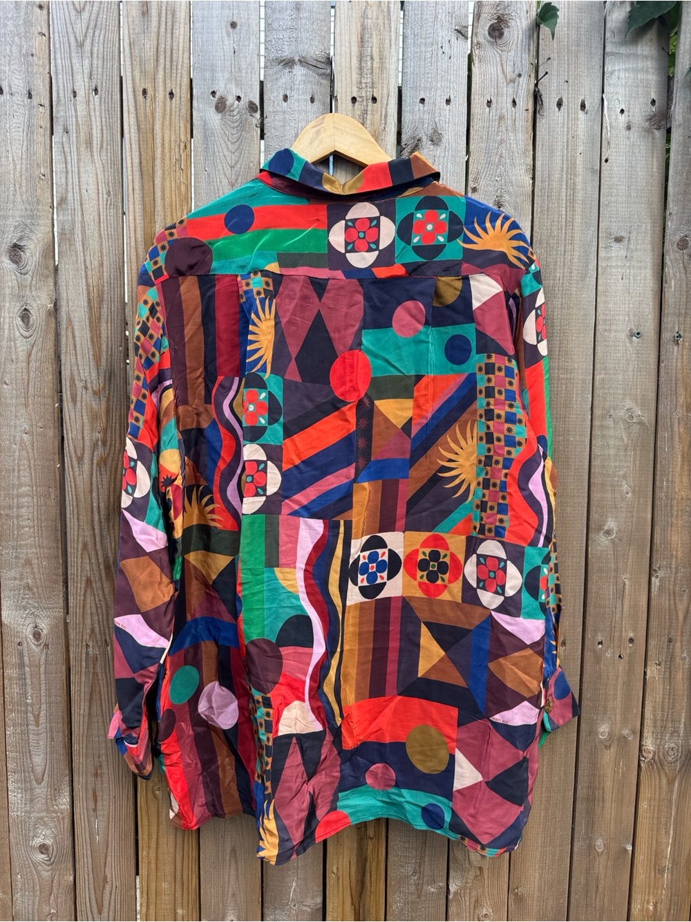 FARM Rio Colorful Abstract Print Button-Up Shirt - Multicolor - Picture 9 of 10